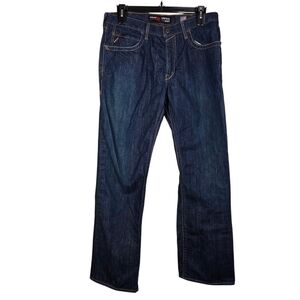 Ariat Men's Dark Blue M4 Low Rise Boot Cut Jeans Size 34x34